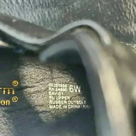 Stretch'n Form by Beacon Adjustable Strap Black Women Comfort Shoes Size 6W New - Picture 11 of 12